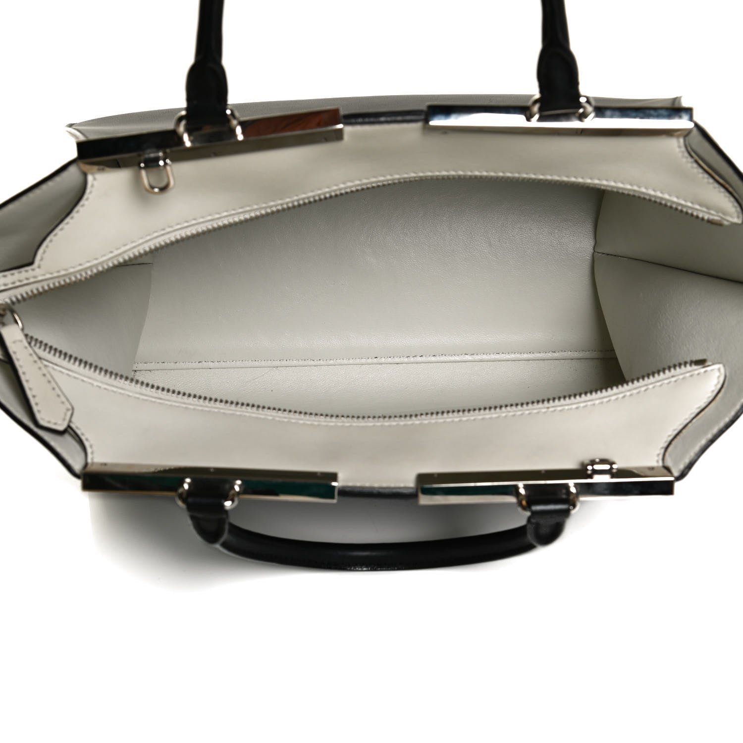 Fendi Vitello Dolce Shiny Nappa Petite 3Jours Tote Black 5 of 12