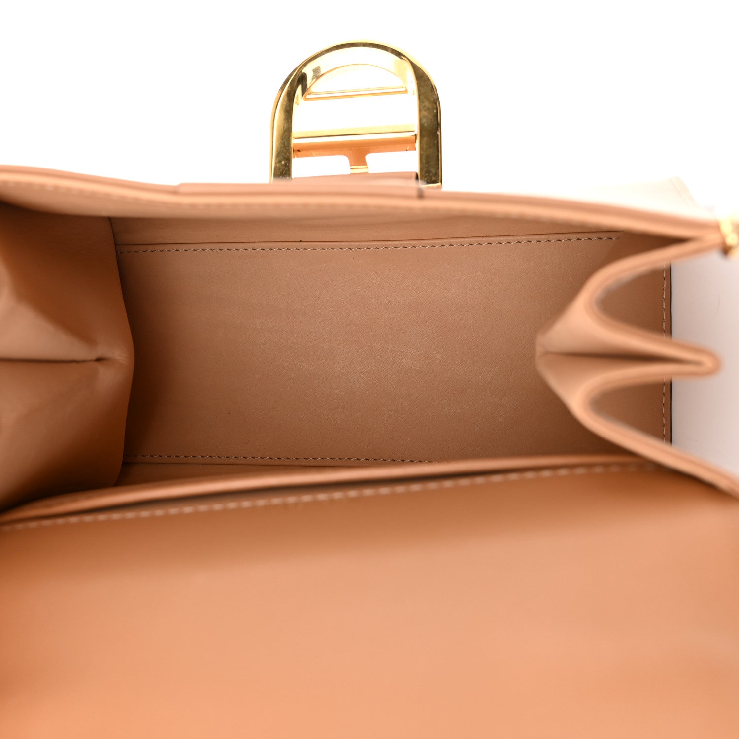 Delvaux Grained Calfskin Mini Brillant Satchel Nude 5 of 13