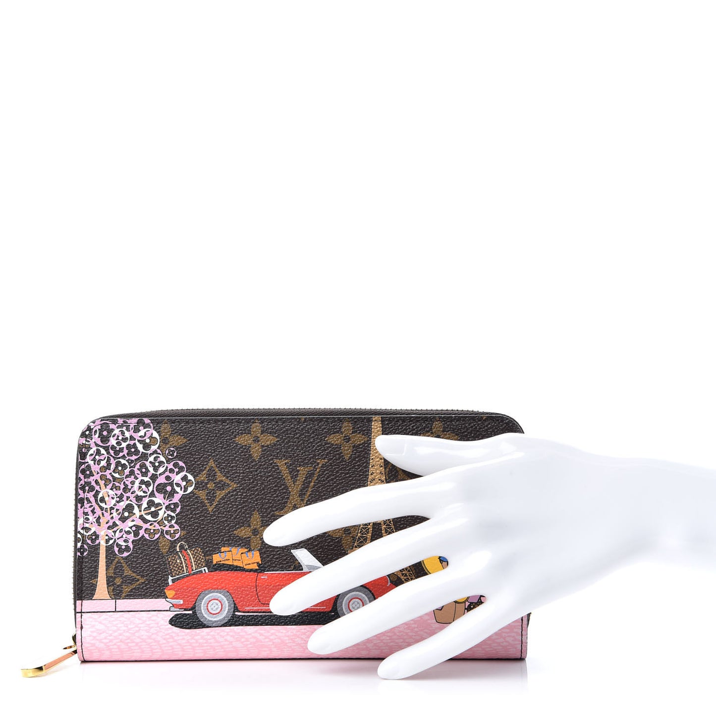 Monogram 2019 Christmas Animation Zippy Wallet