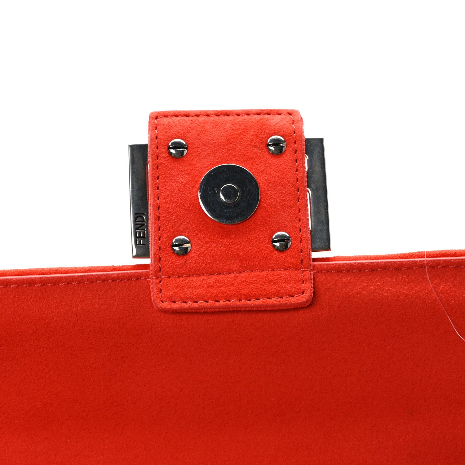 Fendi Technical Fabric FF Midi Chain Baguette Tulipano 12 of 13
