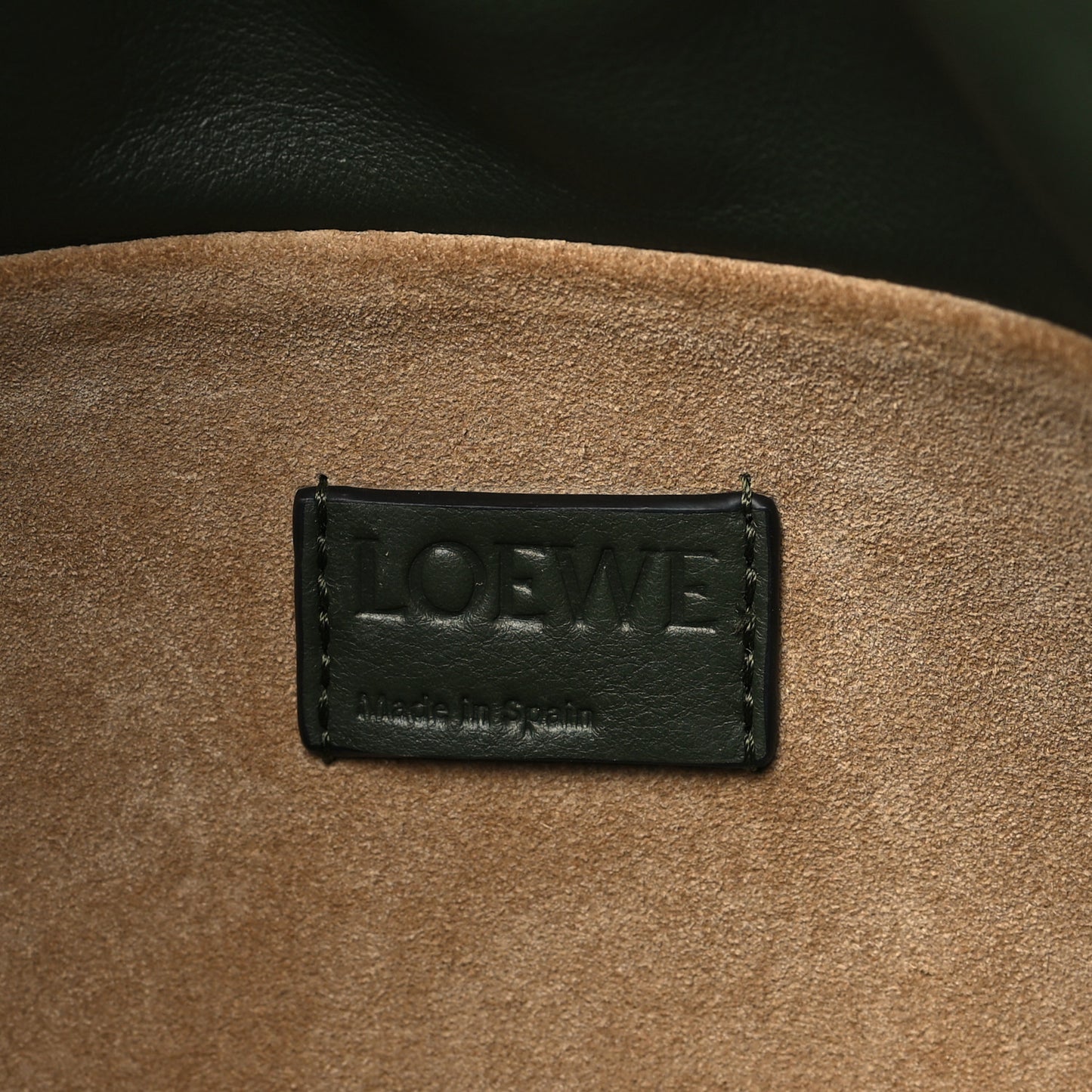 Calfskin Small Flamenco Knot Bag Avocado Green