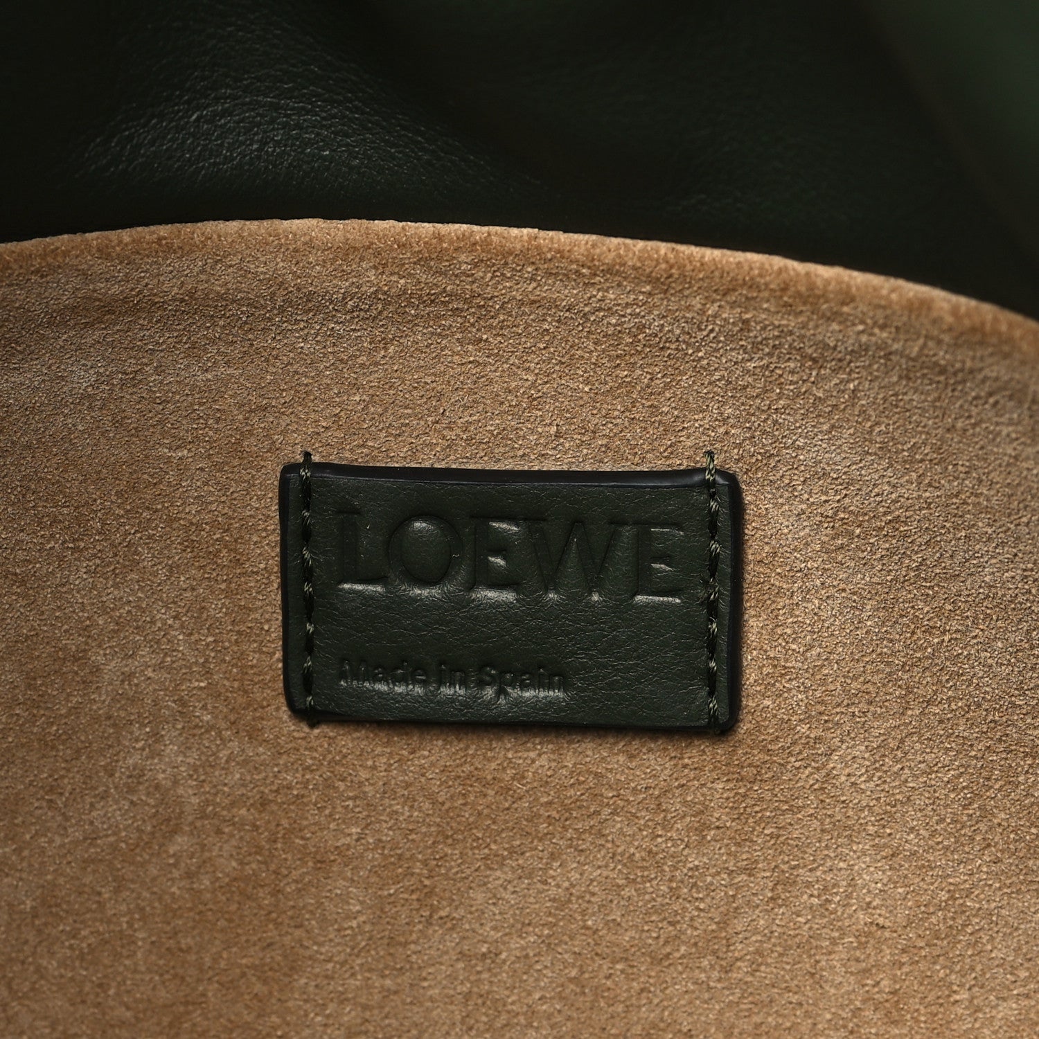 Loewe Calfskin Small Flamenco Knot Bag Avocado Green 6 of 10