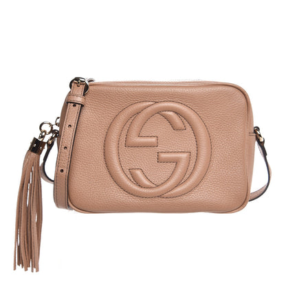 Gucci Pebbled Calfskin Small Soho Disco Bag Camelia 1 of 7