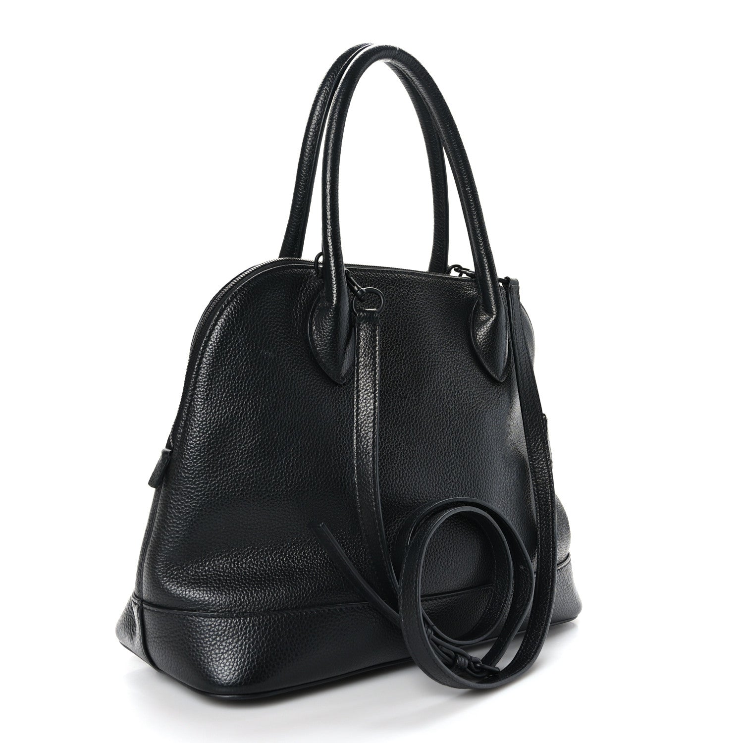 Balenciaga Supple Calfskin Ville Top Handle Bag Black 3 of 8