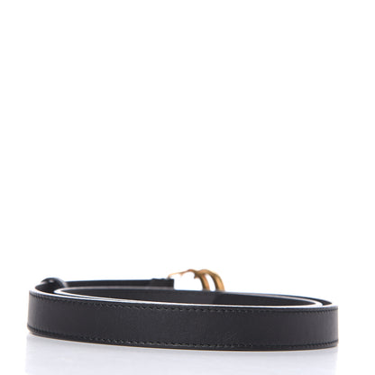 Gucci Calfskin Double G 20mm Belt 75 30 Black 3 of 7