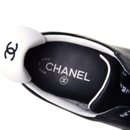 Chanel Calfskin CC Womens Sneakers 42 Black 8 of 9