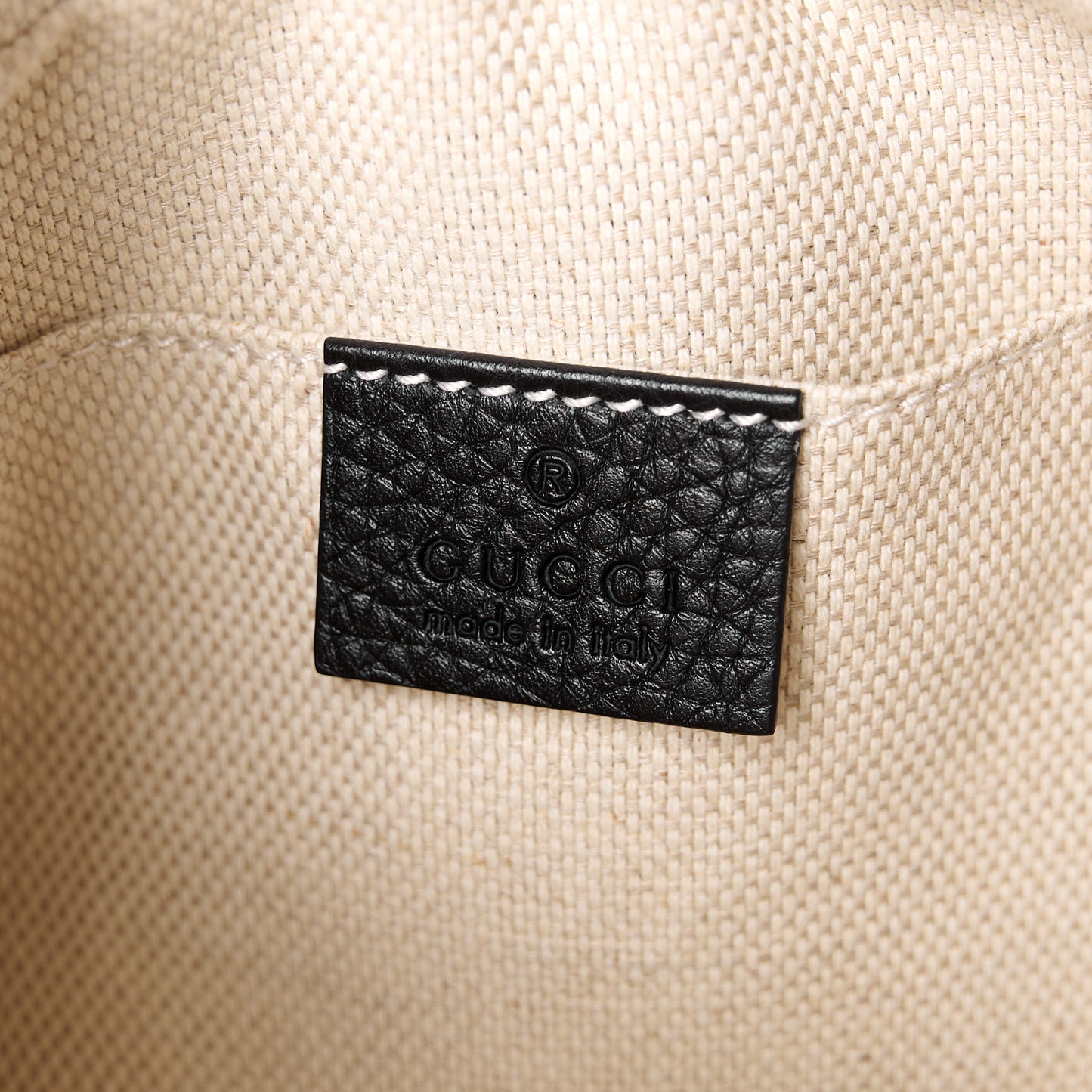 Pebbled Calfskin Small Soho Disco Bag Black