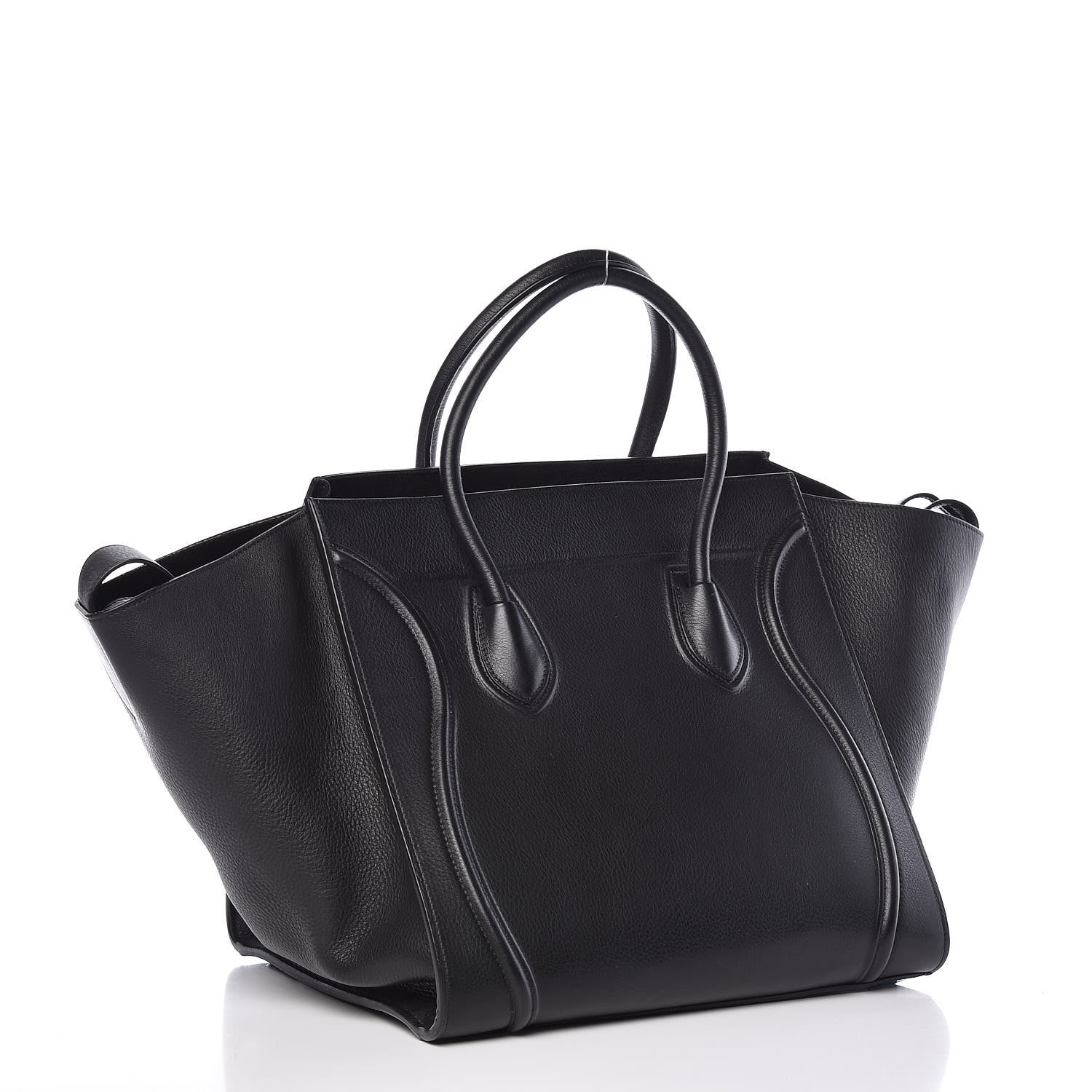 Celine Supple Calfskin Medium Phantom Luggage Black 3 of 13