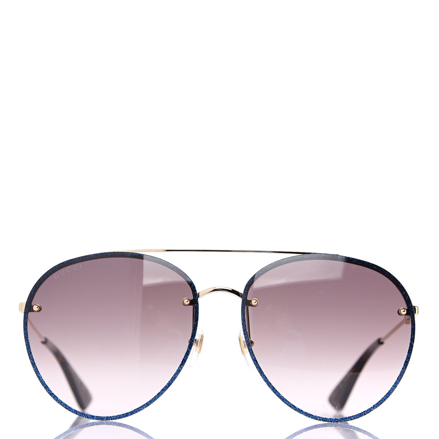 Glitter Aviator Sunglasses GG0351S Blue