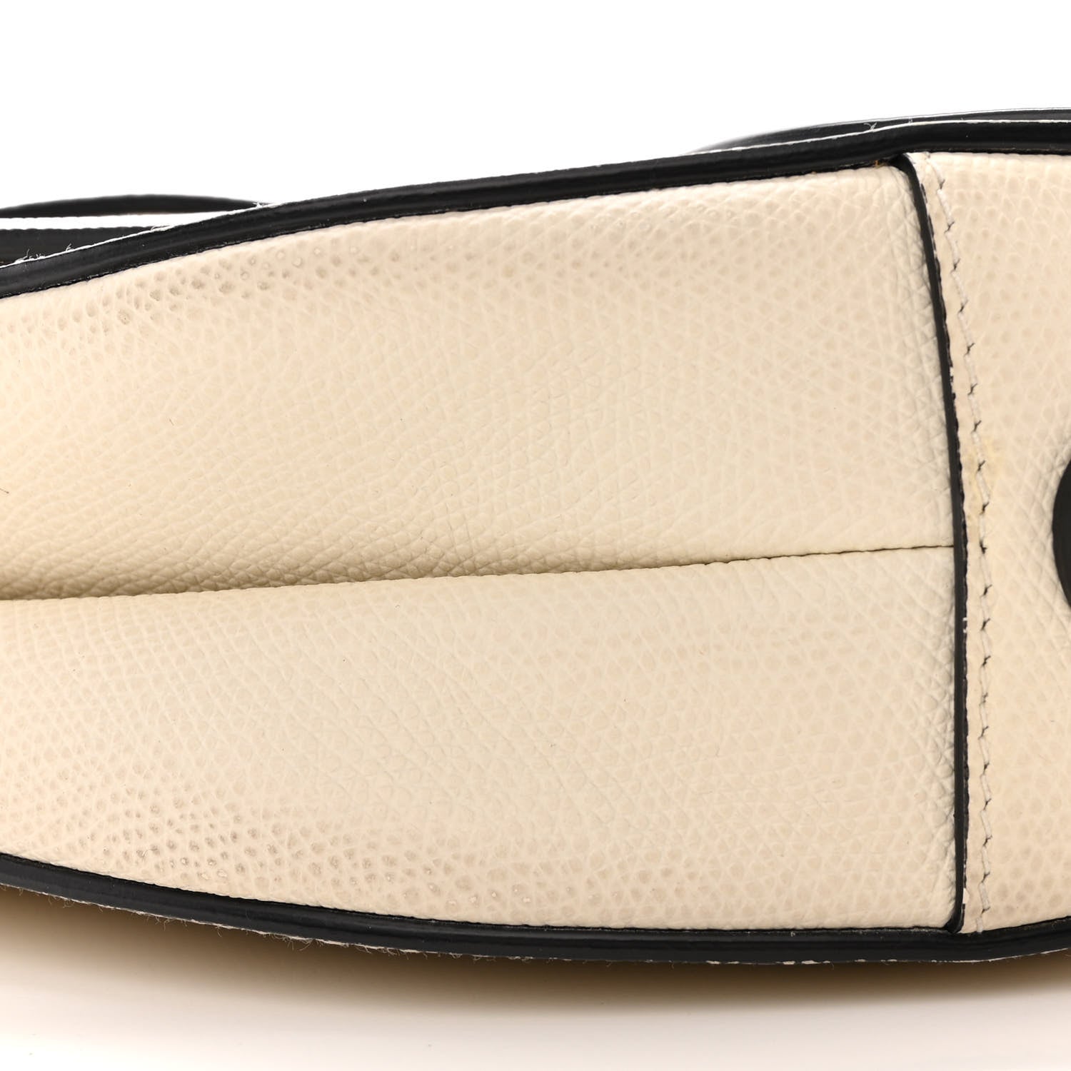 Christian Dior Grained Calfskin Saddle Bag White 10 of 18