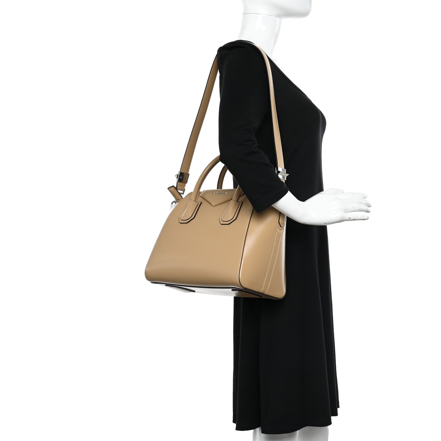 Givenchy Shiny Lord Calfskin Small Antigona Beige Cappuccino 2 of 10