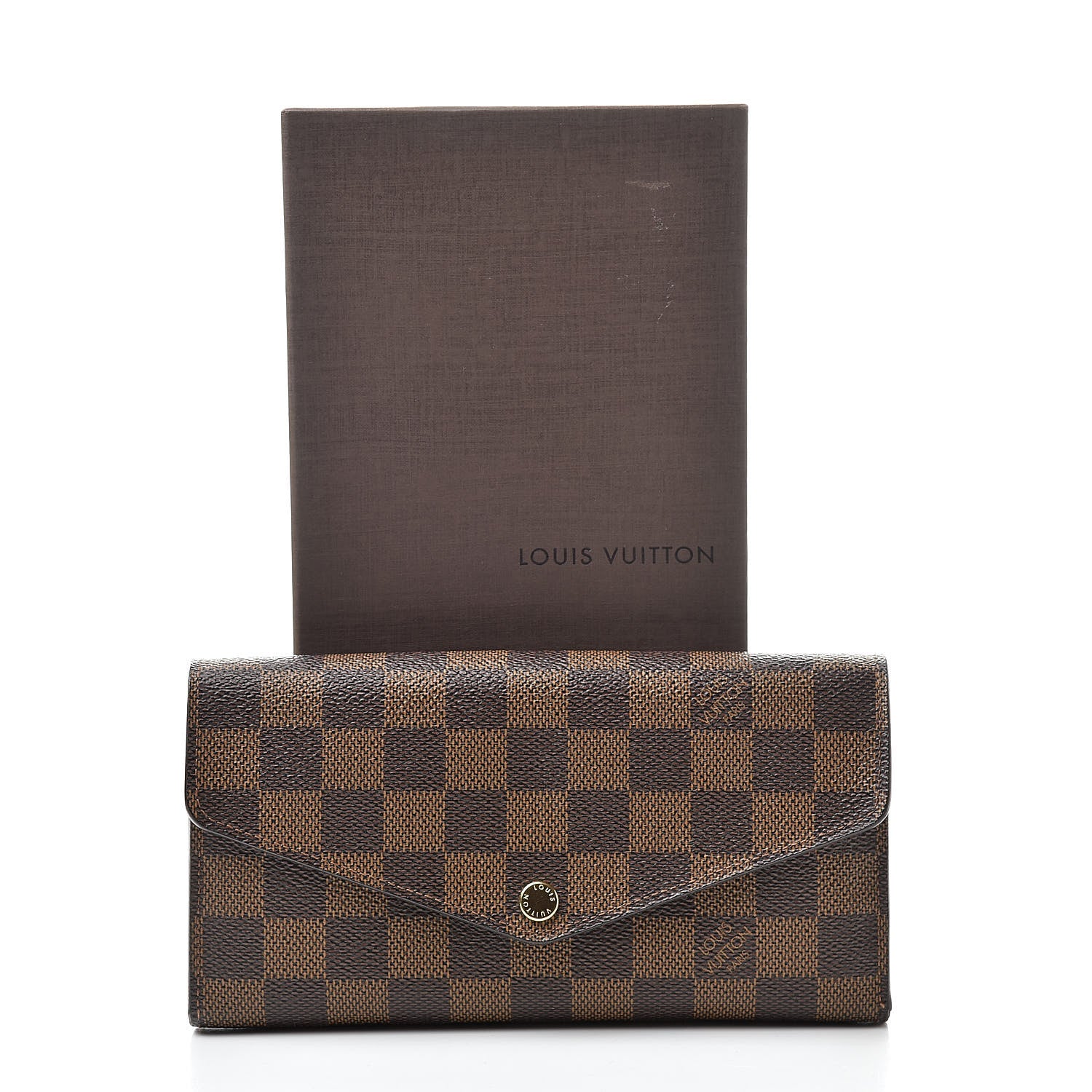 Louis Vuitton Damier Ebene Sarah Wallet NM 12 of 12