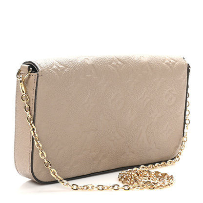 Louis Vuitton Empreinte Pochette Felicie Chain Wallet Tourterelle 3 of 10