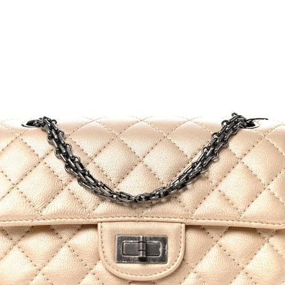 Chanel Metallic Sheepskin Quilted 2.55 Reissue Mini Flap Beige 8 of 11