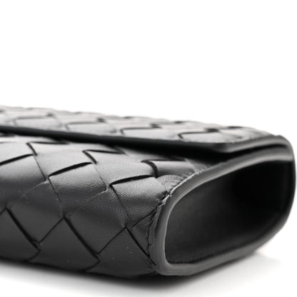 Bottega Veneta BOTTEGA VENETA Nappa Intrecciato Long Andiamo Top Handle Clutch Black 9 of 10