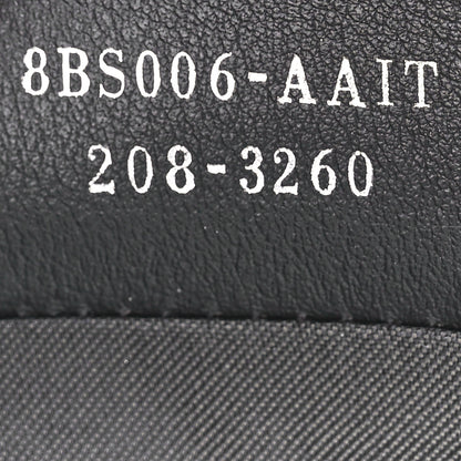 Fendi Vitello Soft Catalan Mirror F is Fendi Bi-Color FF 1974 Embossed Medium Envelope Wallet On Chain Maya Black Argento 8 of 12
