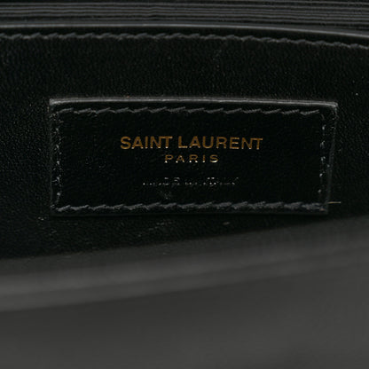 Saint Laurent Grain De Poudre Monogram Cassandre Clutch Black 6 of 9