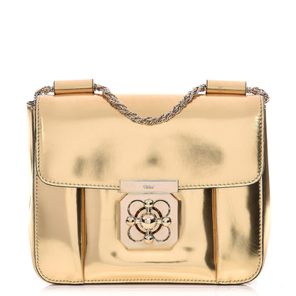 Chloe Metallic Calfskin Small Elsie Shoulder Bag Gold 1 of 8