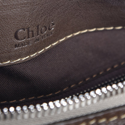 Chloe Calfskin Small Edith Satchel Brown 7 of 8
