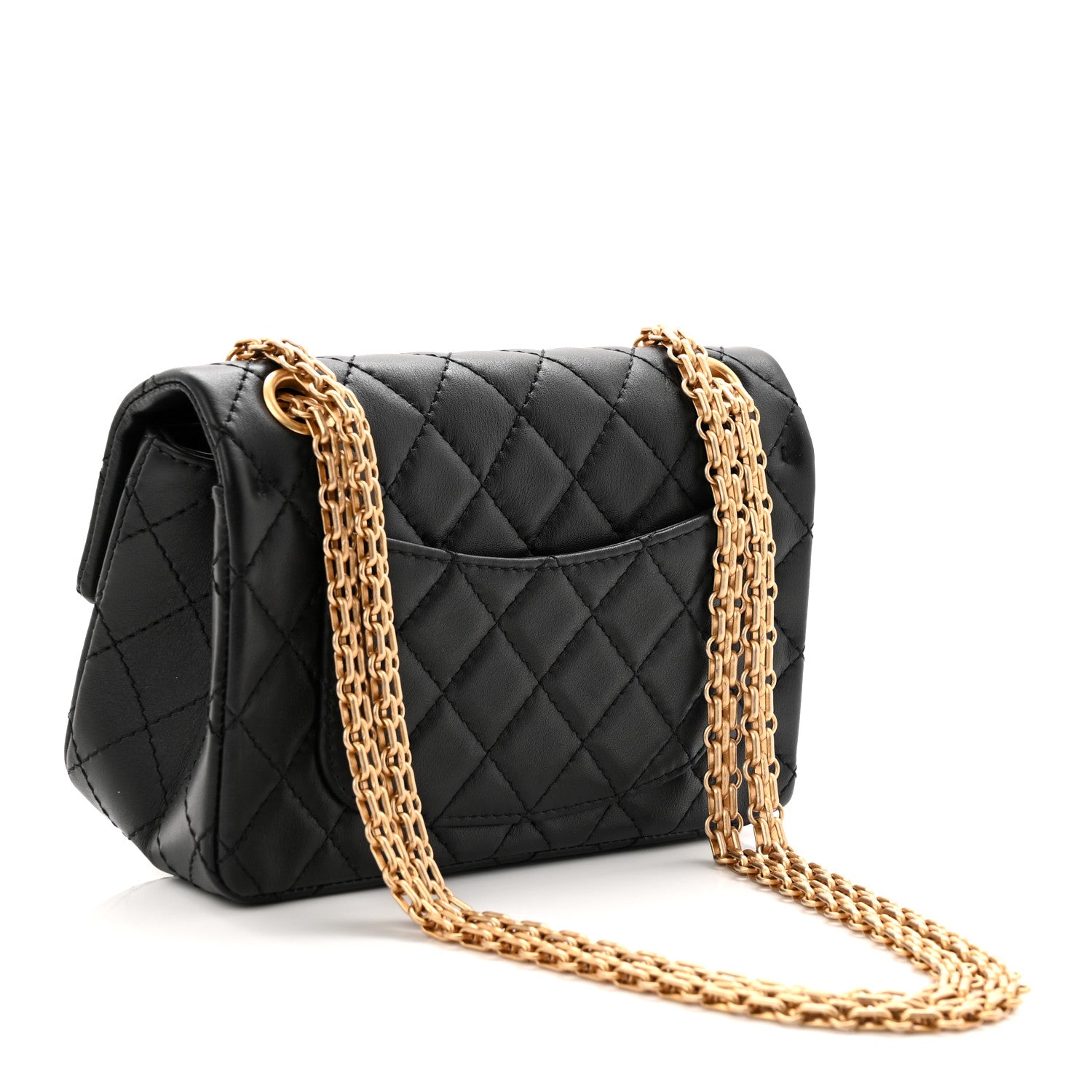 Chanel Calfskin Quilted 2.55 Reissue Mini Flap Black 3 of 11