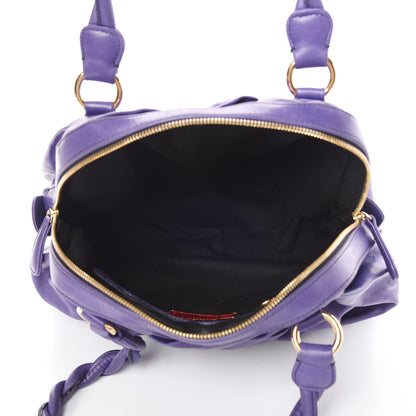 Valentino Garavani Lambskin Woven Couture Bag Purple 5 of 15