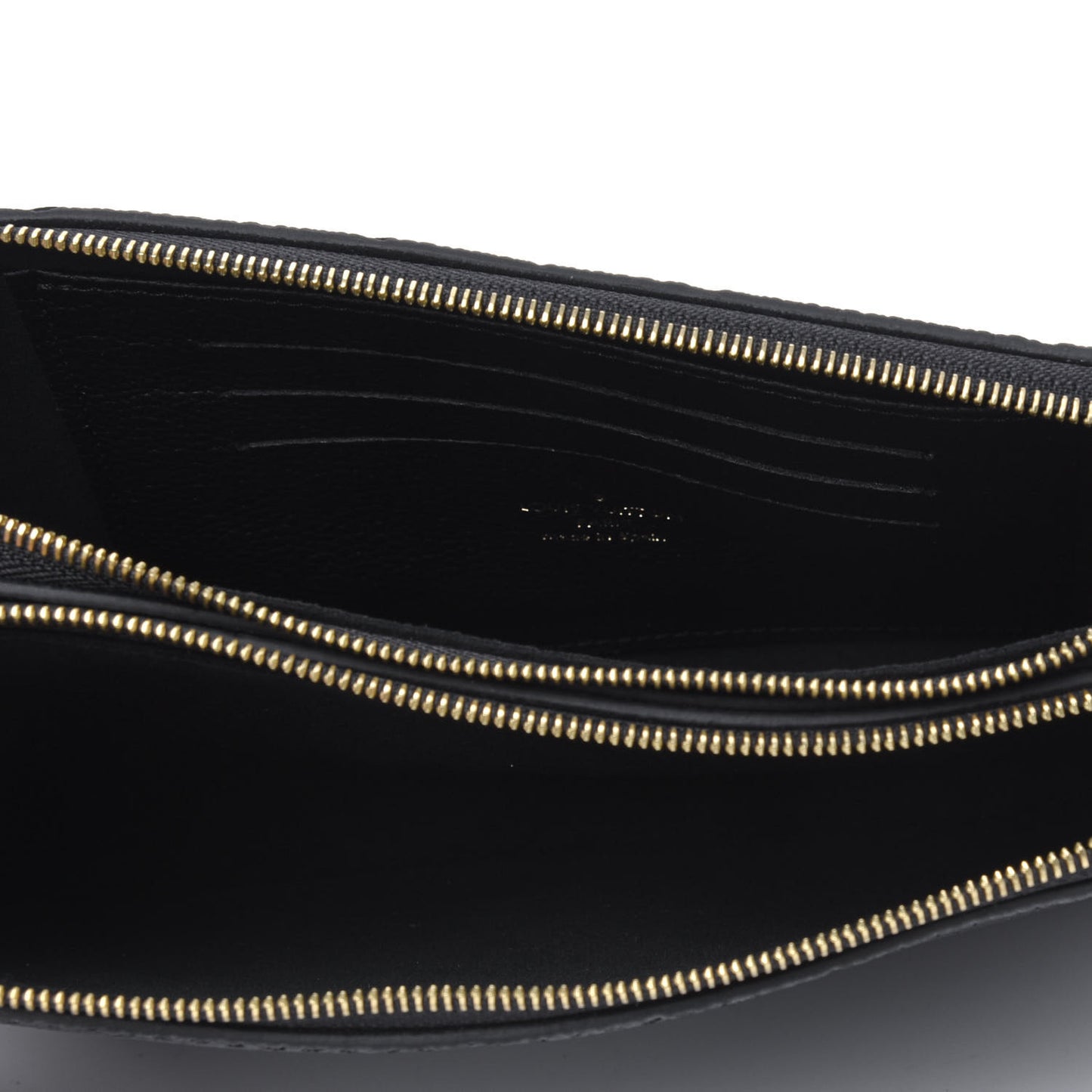 Empreinte Double Zip Pochette Black
