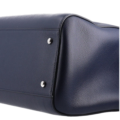 Chanel Grained Calfskin Large Neo Executive Shopper Tote Dark Blue 10 of 10