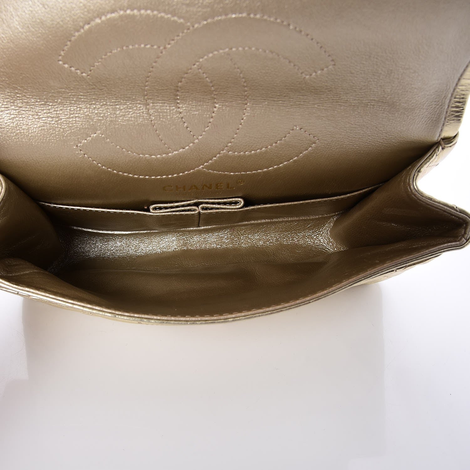 Chanel Metallic Aged Calfskin Quilted 2.55 Reissue 225 Flap Gold 5 of 8