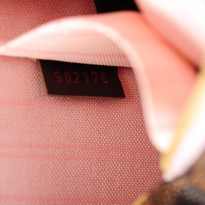 Louis Vuitton Damier Ebene Neverfull MM GM Pochette Rose Ballerine 7 of 8