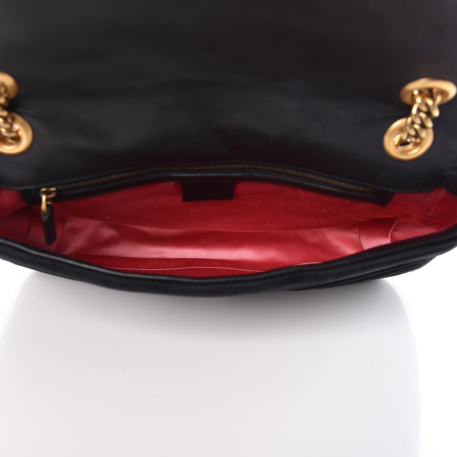Gucci Velvet Matelasse Medium GG Marmont Shoulder Bag Black 5 of 11