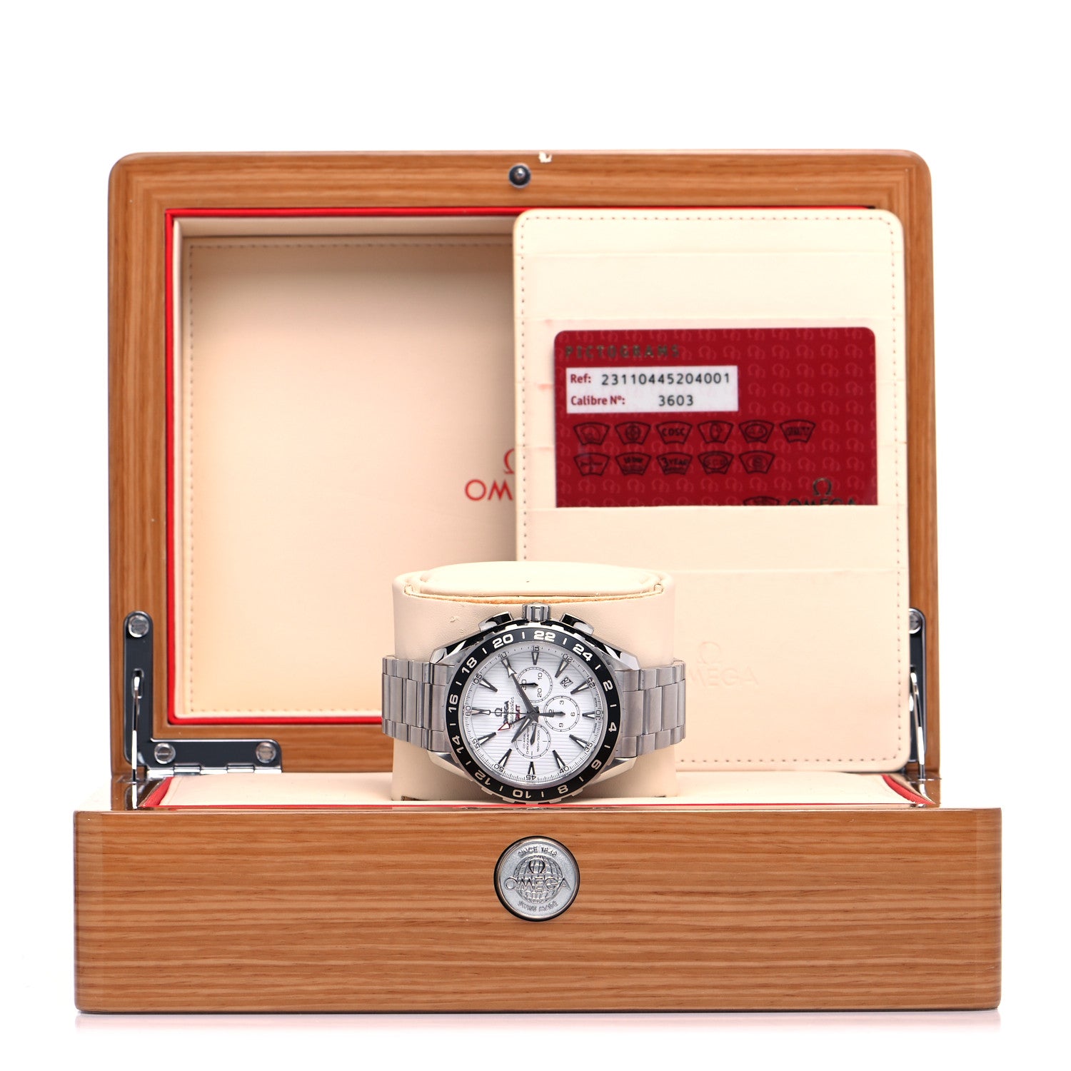 Omega Stainless Steel 44mm Seamaster Aqua Terra GMT Automatic Watch White 231.10.44.52.04.001 5 of 5