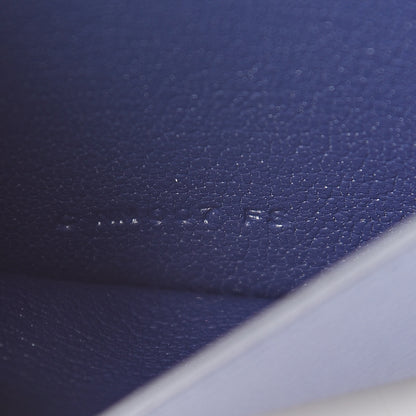 Hermes Epsom Evercalf Evercolor Sombrero Les Petits Chevaux Card Holder Bleu Encre Indigo Bleu Royal Bleu Obscur 7 of 8
