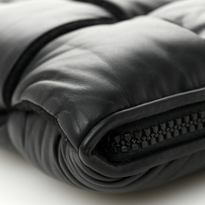 Bottega Veneta Calfskin Maxi Intrecciato Puffy Laptop Pouch Black 8 of 11