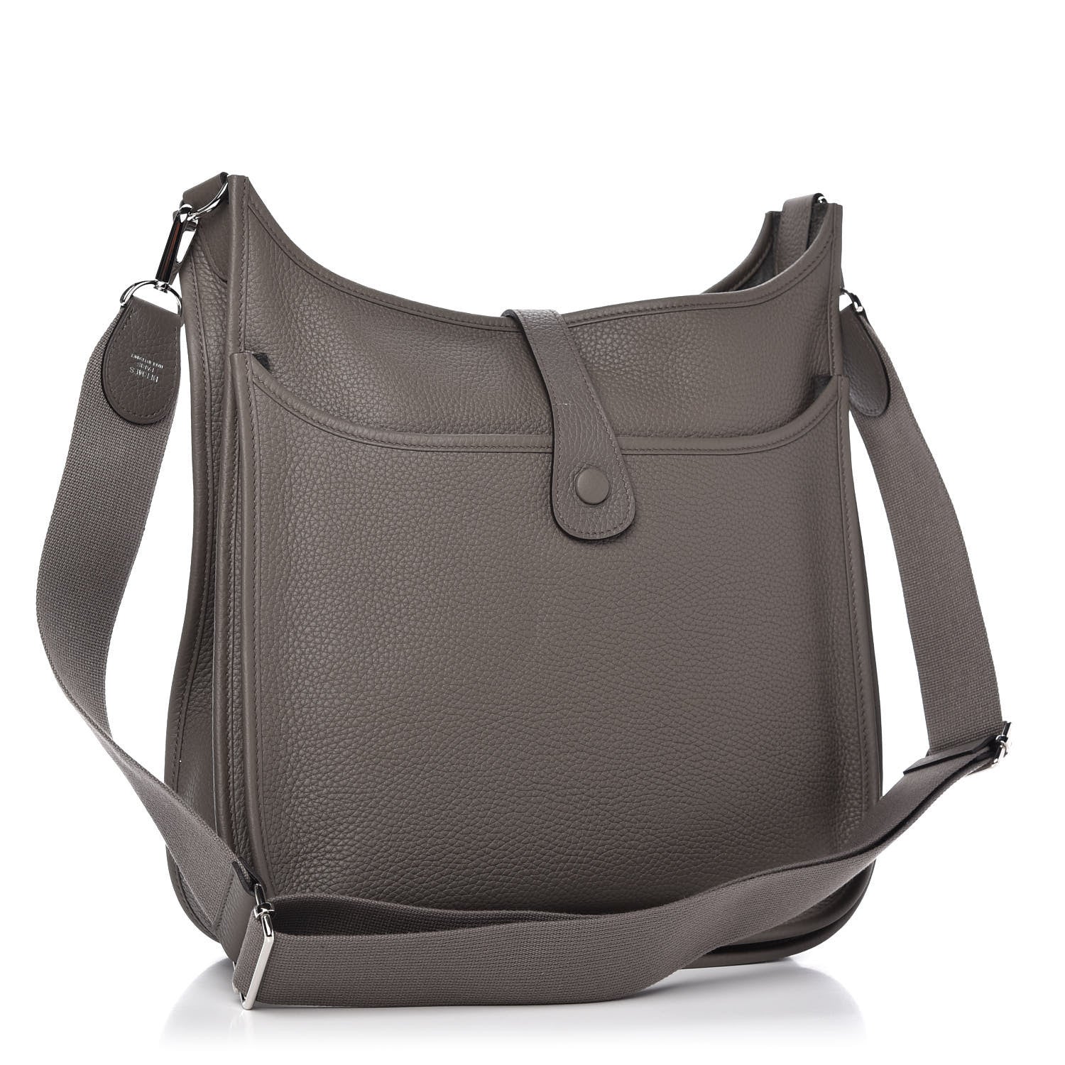Hermes Taurillon Clemence Evelyne III GM Etain 3 of 8