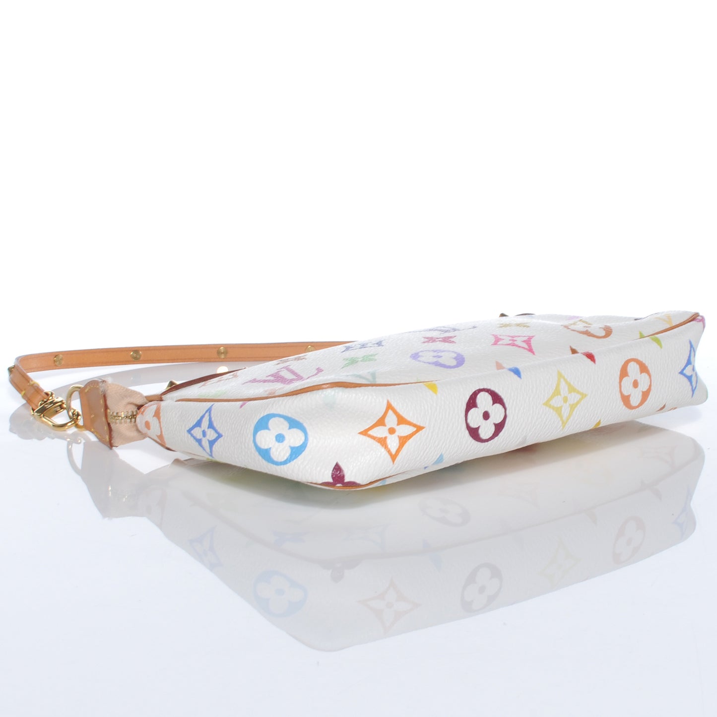 Monogram Multicolor Pochette Accessories White