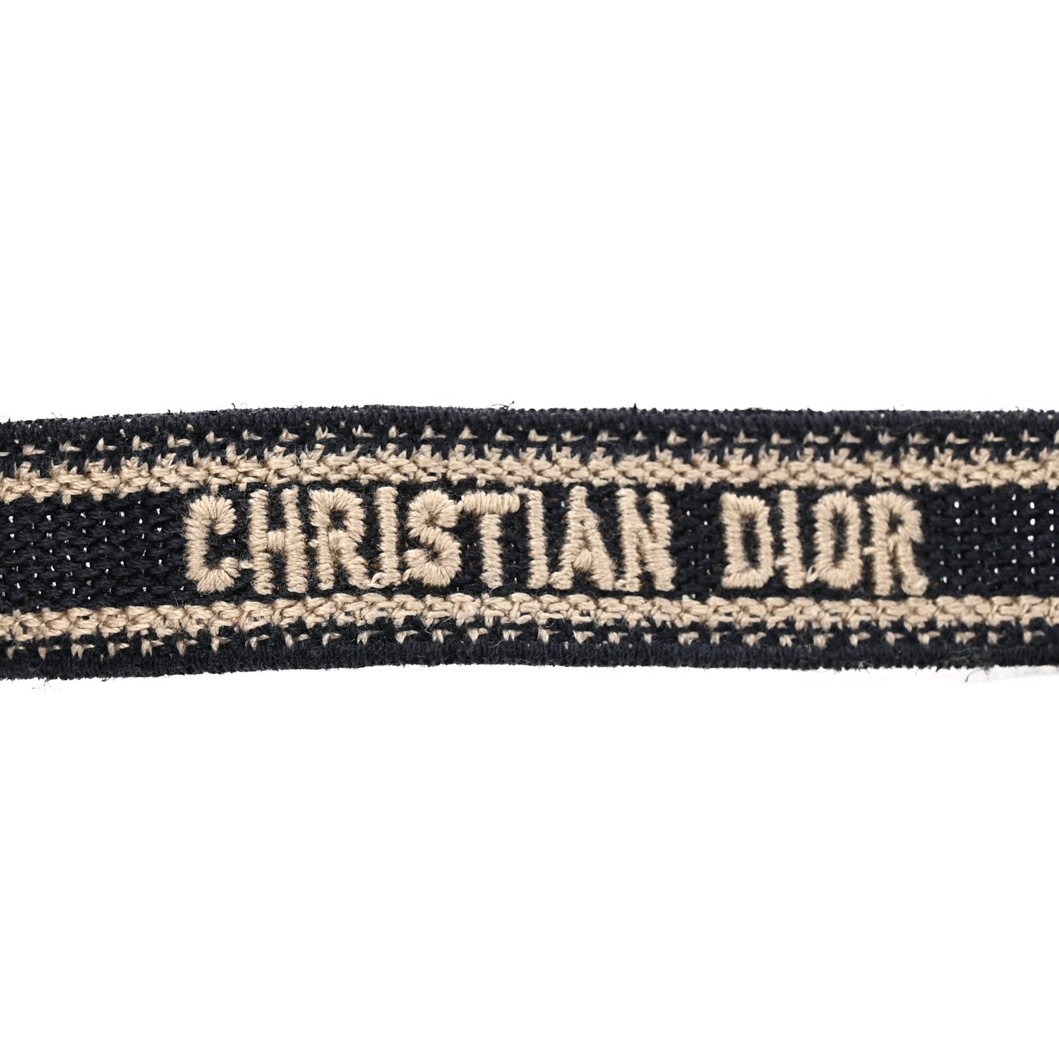 Christian Dior Canvas Embroidered Mini Book Tote Shoulder Strap Blue Multicolor 3 of 3