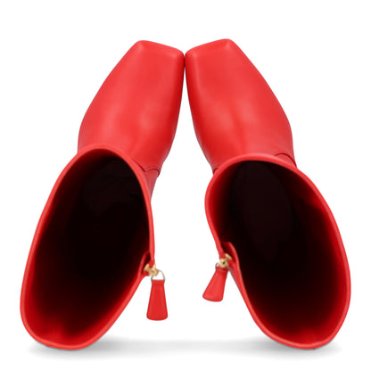 Chanel Calfskin High Boots 38 Red 2 of 11