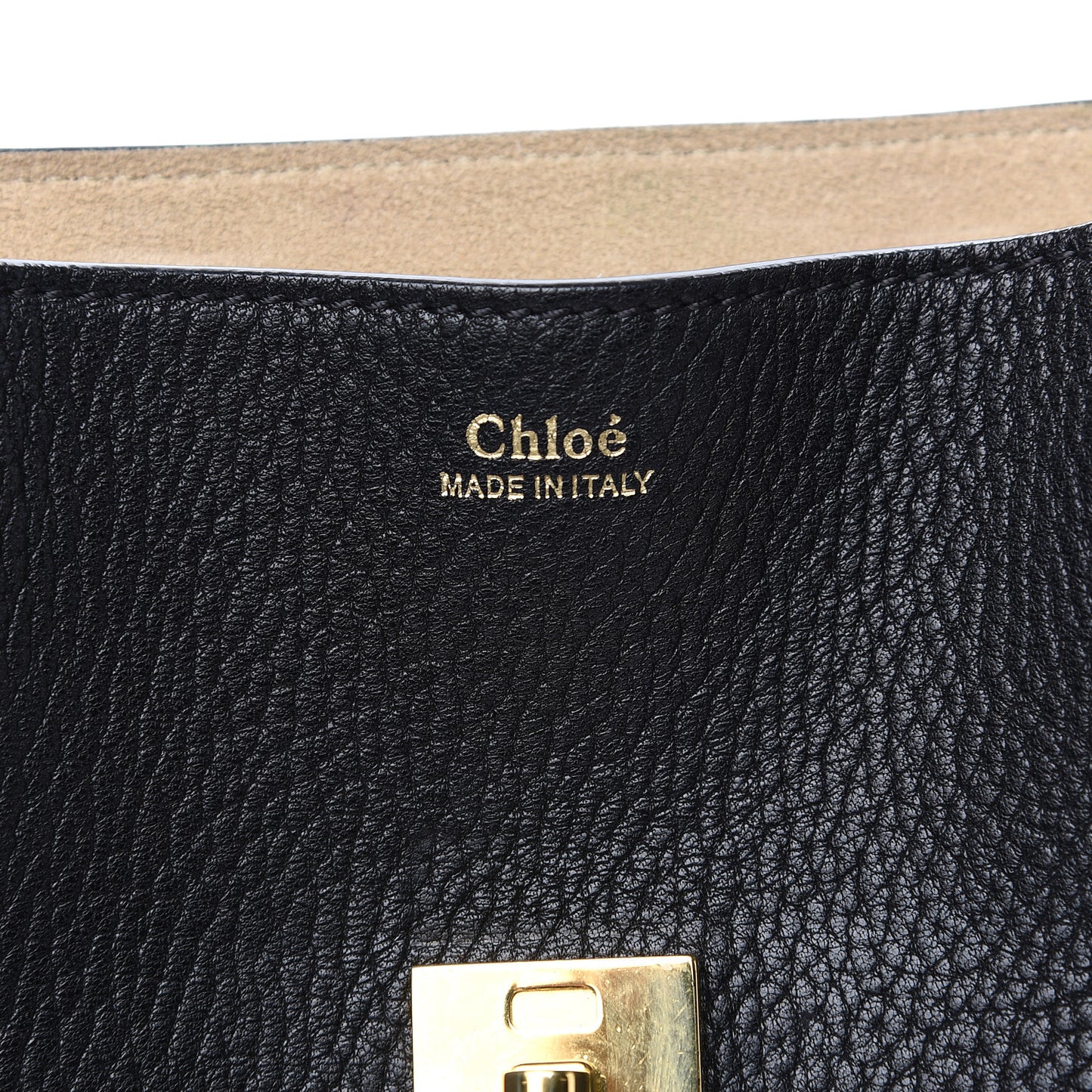 Grained Lambskin Mini Drew Shoulder Bag Black