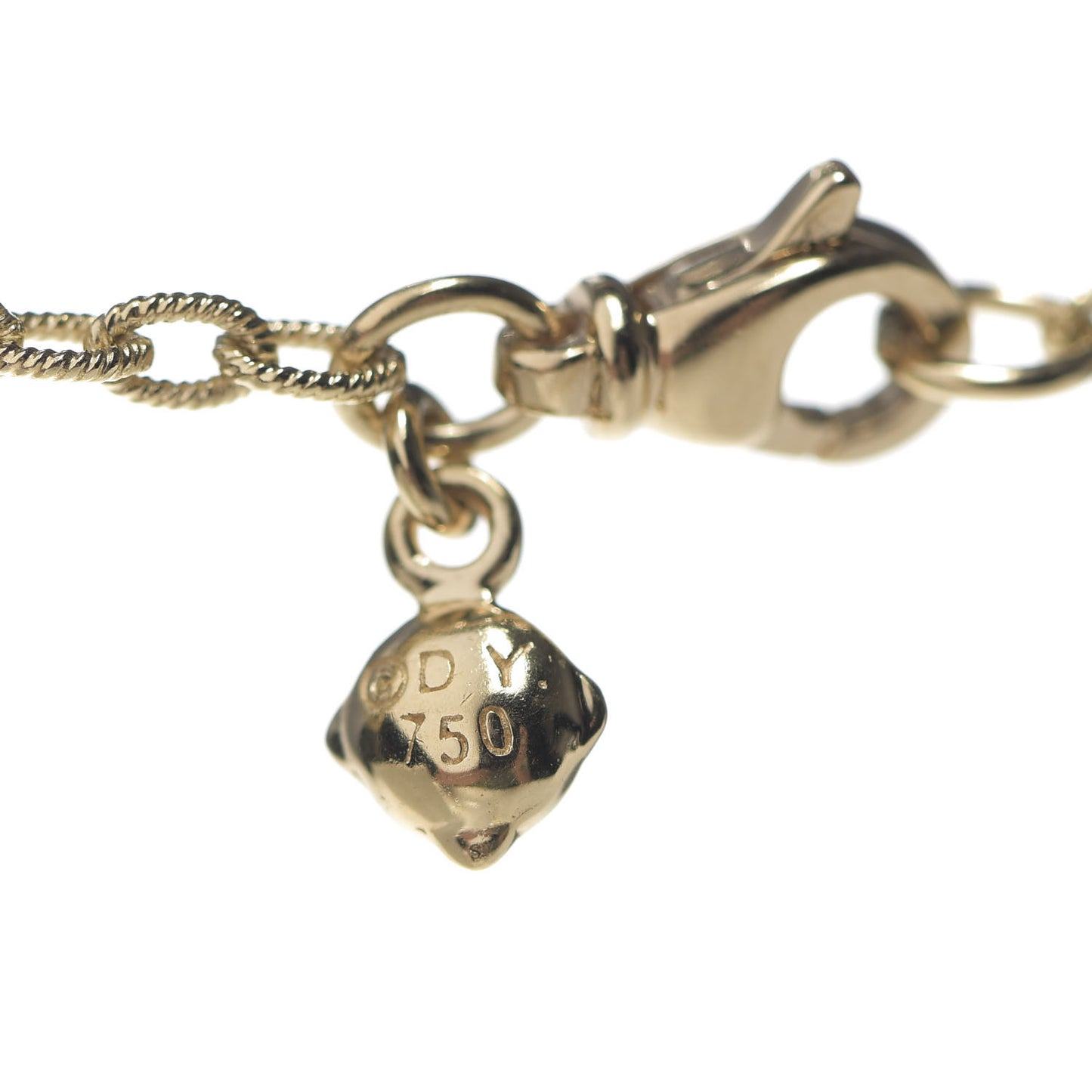18K Yellow Gold Diamond Black Onyx Barrels Long Station Necklace