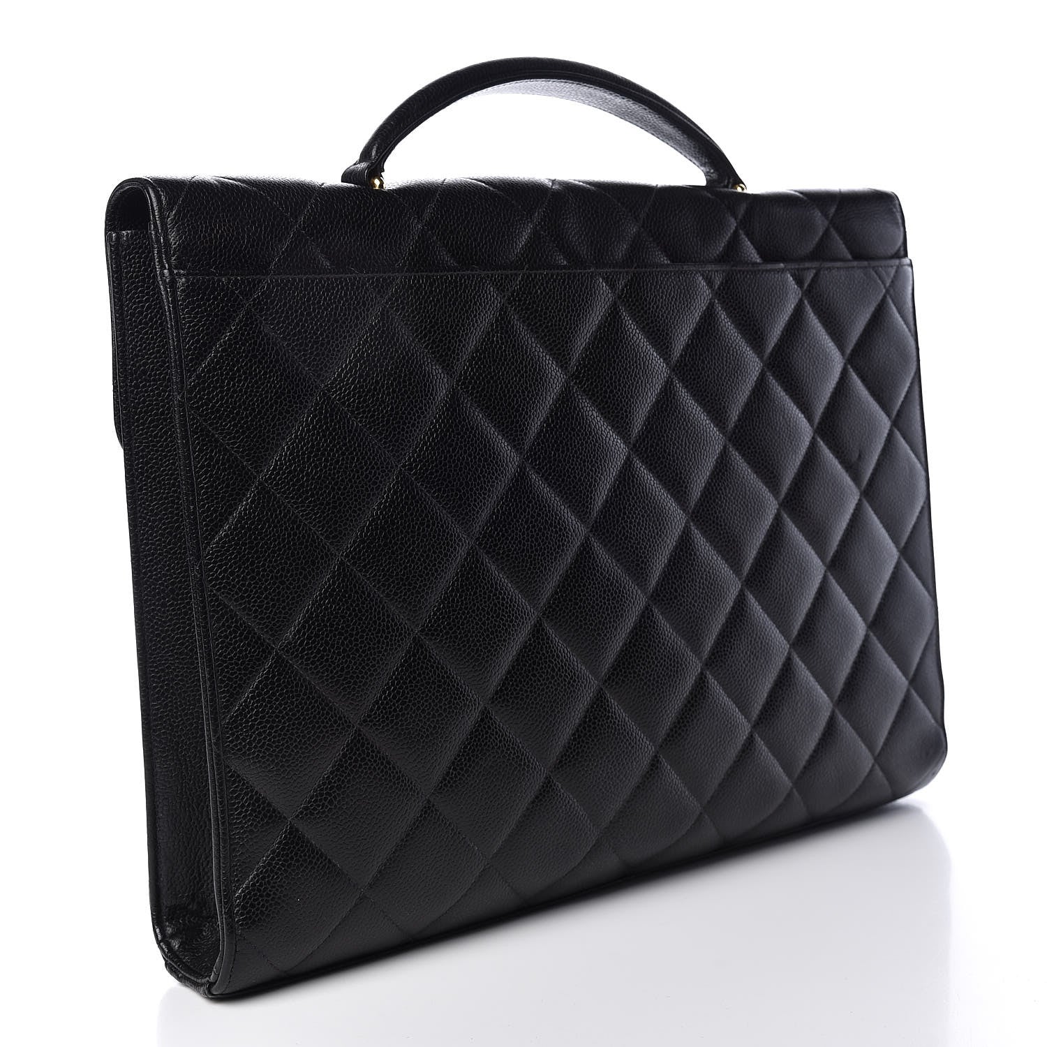 Chanel Caviar Quilted Briefcase Laptop Bag Black 3 of 11