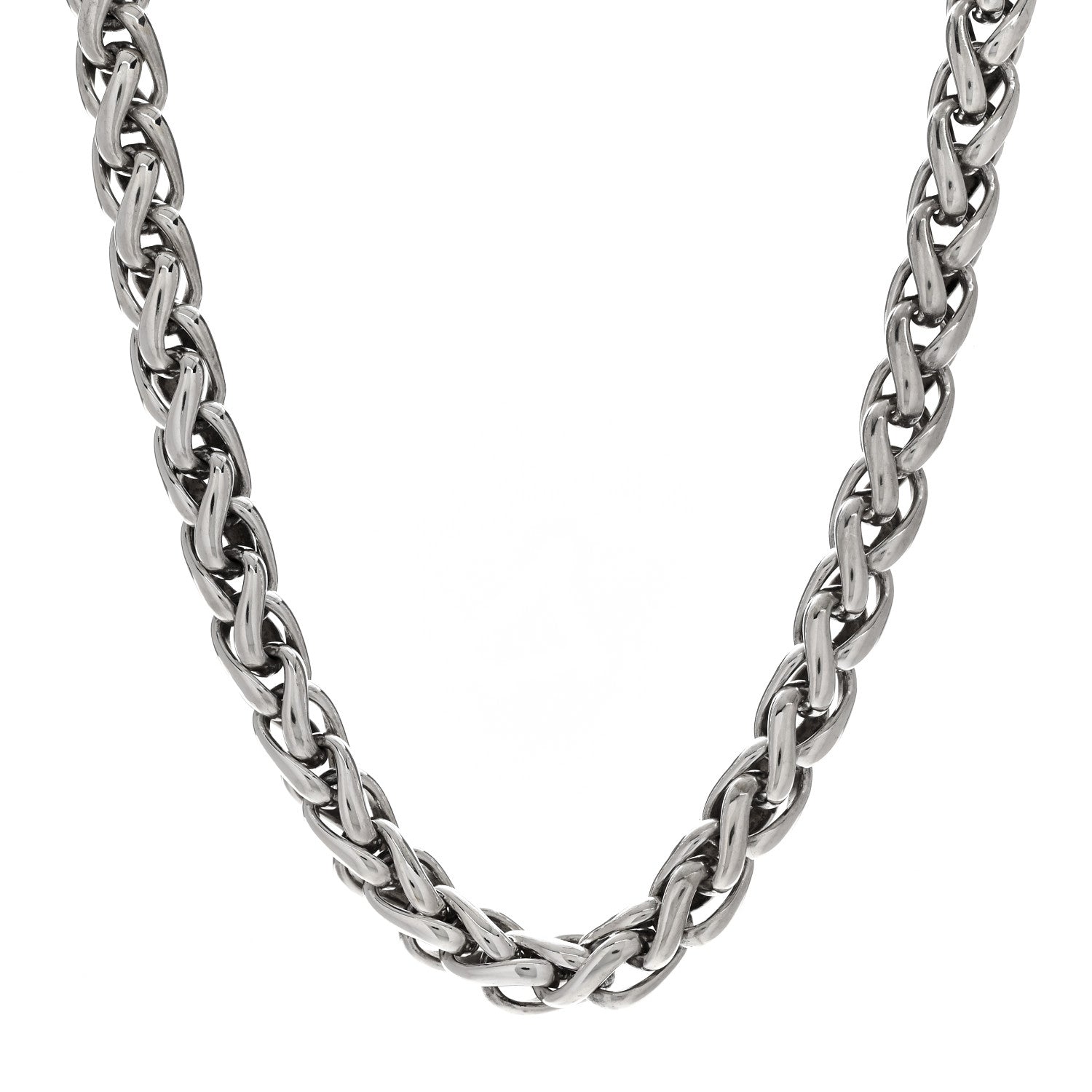 David Yurman Sterling Silver 14K Yellow Gold 8mm Wheat Chain Necklace 1 of 5