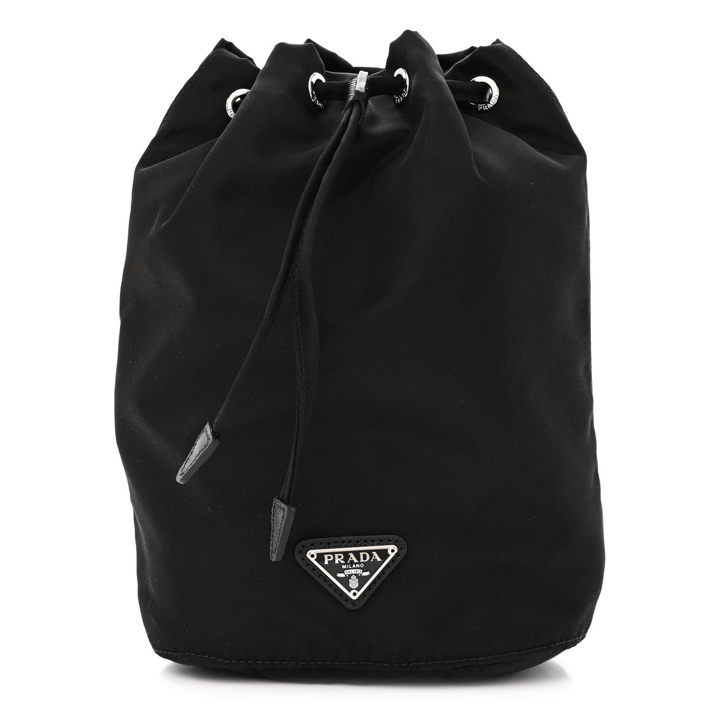 Nylon Vela Drawstring Pouch Black