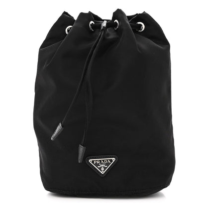 Prada Nylon Vela Drawstring Pouch Black 1 of 10