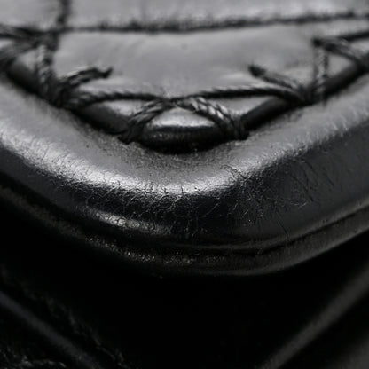 Chanel Crumpled Calfskin Whipstich Quilted Single Black 12 of 12