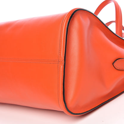 Alexander McQueen Calfskin Small Skull Padlock Zip Around Tote Orange 12 of 12