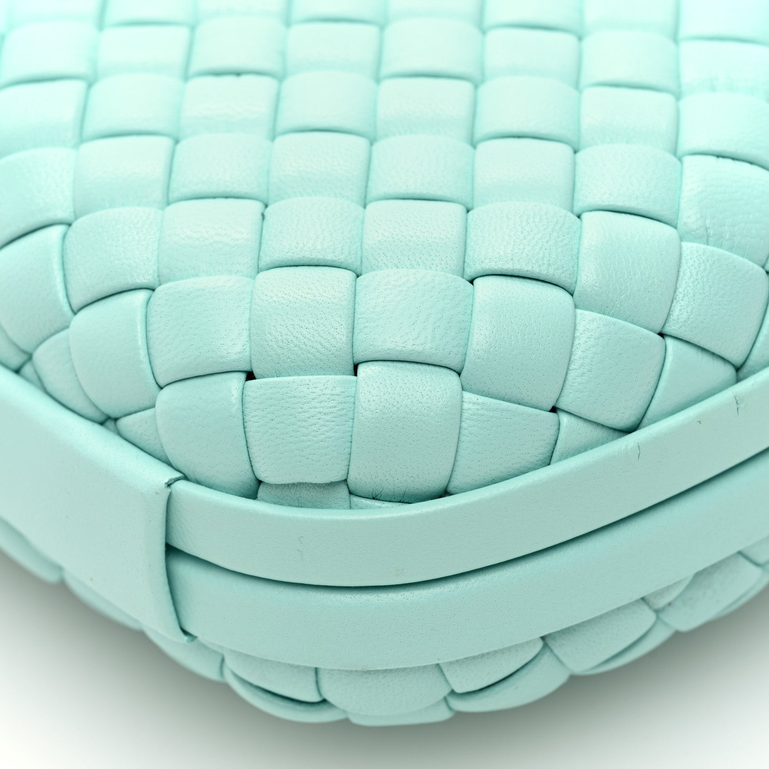 Bottega Veneta Nappa Intrecciato Knot Clutch Siren 9 of 9