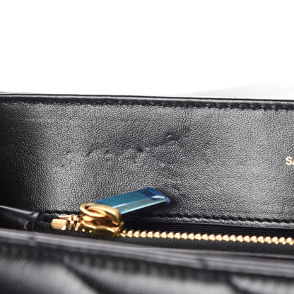 Saint Laurent Calfskin Y Quilted Monogram Medium Loulou Chain Satchel Black 7 of 11