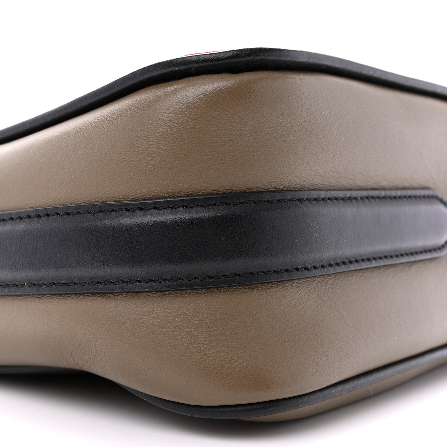 Fendi Vitello Century Velvet F is FF Multicolor Bi-Color Camera Case Fango Black Multicolor 9 of 14