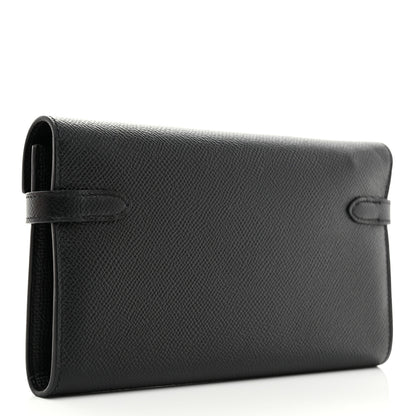 Hermes Epsom Kelly Longue Wallet Black 3 of 8