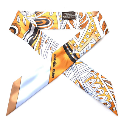 Hermes Silk Le Jardin de la Maharani Twilly Caramel Beige Ciel 1 of 4